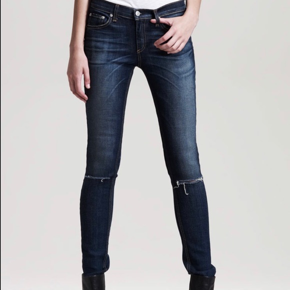 rag & bone | Skinny Tattered Hampstead Jeans - Picture 6 of 9